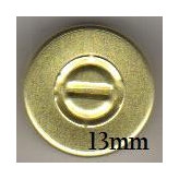 13mm Center Tear Vial Seals, Gold, Pack of 100