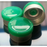 West Pharma 13mm Smooth Gloss Flip Cap Seals, Green, Bag 1000