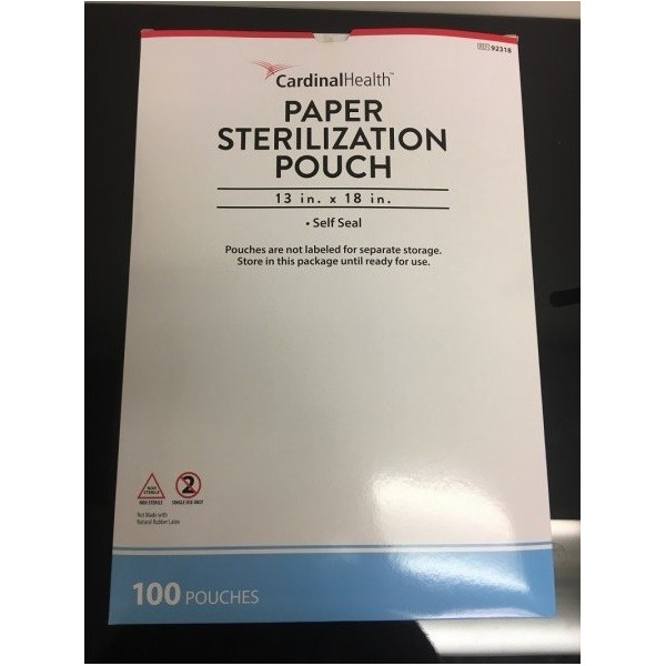 Cardinal Autoclave Sterilization Pouches, 13x18 Inches 92318
