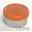 13mm West Matte Flip Off Vial Seal, Rust Orange, Bag of 1,000