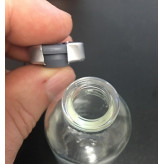 20mm Flip Up-Tear Down Vial Seals, Clear on Silver, Bag of 1,000 pieces