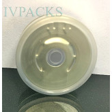 20mm Flip Up-Tear Down Vial Seals, Clear on Gold, Bag of 1,000 pieces