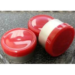 West Pharma 13mm Smooth Gloss Flip Cap Seals, Red, Pack of 100