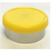 West Matte 20mm Flip Cap Vial Seal, Yellow, Pack of 100