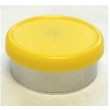 West Matte 20mm Flip Cap Vial Seal, Yellow, Pack of 100