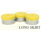 13mm Long Skirt Flip Cap Seal, Yellow, Bag of 1,000