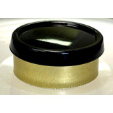 20mm Superior Flip Cap Vial Seal, BOLD Black on Gold, Bag 1000