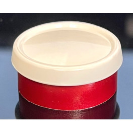 20mm Superior Flip Cap Vial Seal, White on Red, Bag 1000