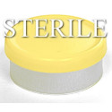 Sterile 20mm Matte Flip Cap Vial Seals, Yellow, Bag of 1,000