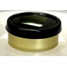 20mm Glossy Flip Cap Vial Seal, BOLD Black on Gold, Pack of 100