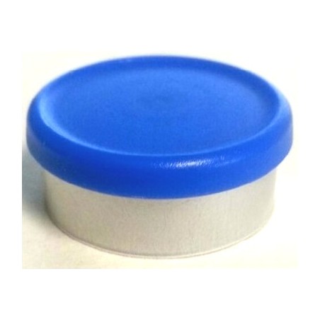 West Matte 20mm Flip Cap Vial Seal, Royal Blue, Pack of 100