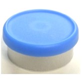 West Matte 20mm Flip Cap Vial Seal, Light Blue, Pack of 100