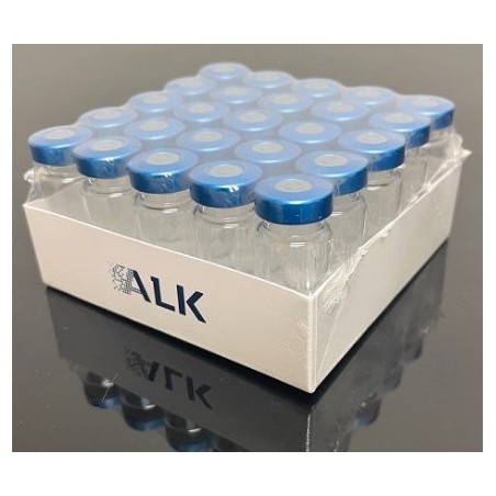 ALK 10mL sterile serum vials, Pack of 25, sapphire blue seals