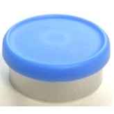 West Matte 20mm Flip Cap Vial Seal, Light Blue, Bag of 1000