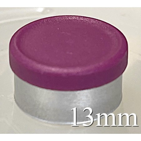 13mm West Matte Flip Off Vial Seal, Burgundy Violet, Bag of 1,000