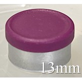 13mm West Matte Flip Off Vial Seal, Burgundy Violet, Pack of 100