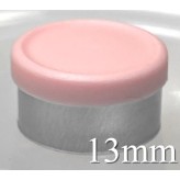 13mm West Matte Flip Off Vial Seal, Pink, Bag of 1,000