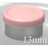 13mm West Matte Flip Off Vial Seal, Pink, Bag of 1,000