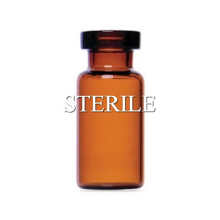 3mL Amber Sterile Open Vials, Depyrogenated, Tray of 352pc