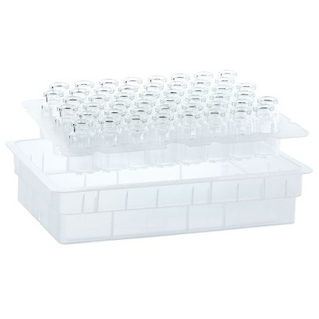 10ml Open Sterile Nest and Tub ISO 10R Vials, Ready to Fill, Tray of 96