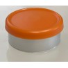 West Matte 20mm Flip Cap Vial Seal, Rust Orange, Bag of 1000