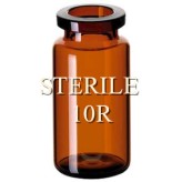 ISO 10R Amber Sterile Open Vials, Depyrogenated, Nested Tray of 96 pieces