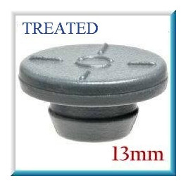 13mm Vial Stopper, Treated Round Bottom, Pack of 100
