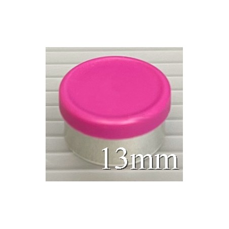 13mm West Matte Flip Off Vial Seal, Magenta, Bag of 1,000