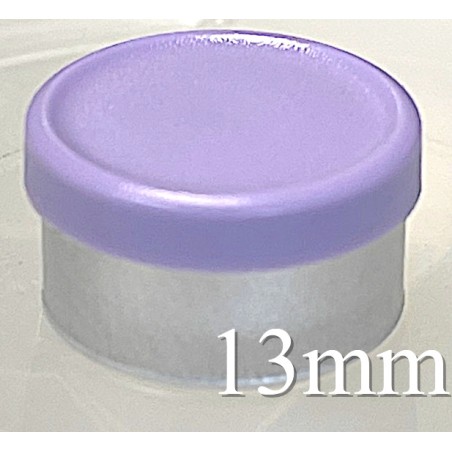 13mm Matte Flip Off Vial Seals, Lavender, Bag 1000