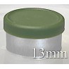 13mm West Matte Flip Off Vial Seal, Avocado Green, Pk of 100