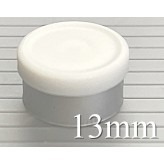 13mm West Matte Flip Off Vial Seal, White, Bag of 1,000