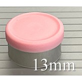 13mm West Matte Flip Off Vial Seal, Pink, Bag of 1,000