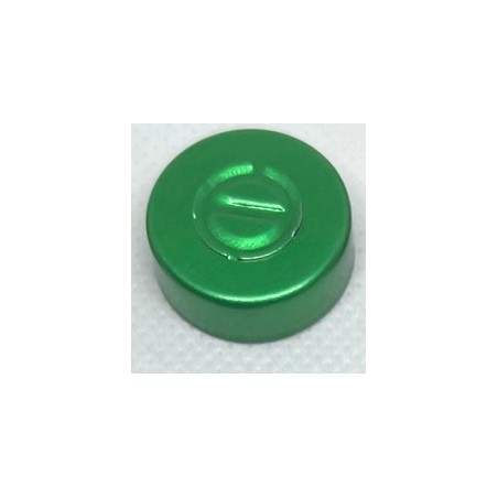 20mm Center Tear Vial Seals, Green, Bag of 1000