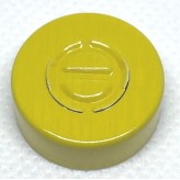 20mm Center Tear Vial Seals, Yellow, Bag of 1000