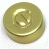 20mm Center Tear Vial Seals, Gold, Pack of 100