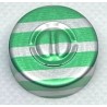 20mm Center Tear Vial Seals, Green Stripe, Bag of 1000