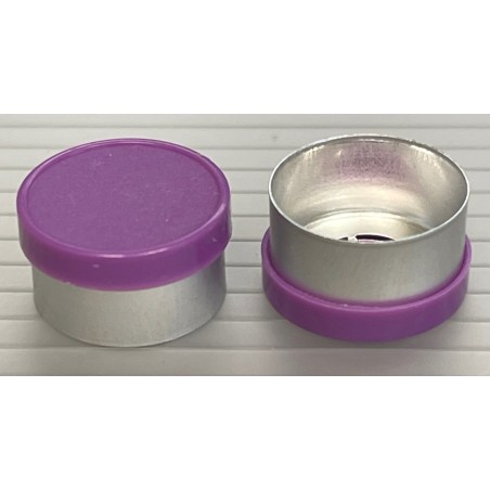 13mm Long Skirt Flip Cap Seal, Purple, Bag of 1,000