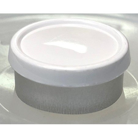 20mm Glossy USA Flip Cap Vial Seal, White, Bag 1000