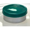 20mm Glossy Flip Cap Vial Seal, Dark Green, Bag 1000