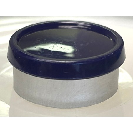 20mm Glossy Flip Cap Vial Seal, Dark Blue, Bag 1000