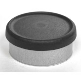 West Matte 20mm Flip Cap Vial Seal, Black, Bag of 1000