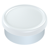 20mm White Matte Flip Cap Vial Seals, Long Skirt Generic, Pack of 100 pieces