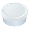 20mm White Matte Flip Cap Vial Seals, Long Skirt Generic, Pack of 100 pieces
