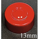 13mm Center Tear Vial Seals, Red, Bag of 1000