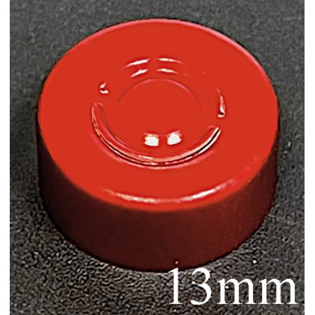 13mm Center Tear Vial Seals, Red, Bag of 1000 13mm Center Tear Vial Seals, Red, Bag of 1000