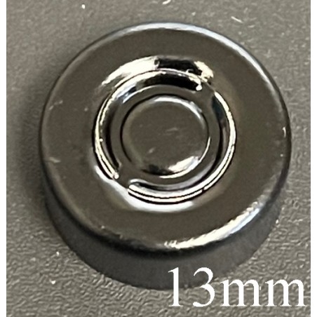 13mm Center Tear Vial Seals, Black, Bag of 1000 13mm Center Tear Vial Seals, Black, Bag of 1000