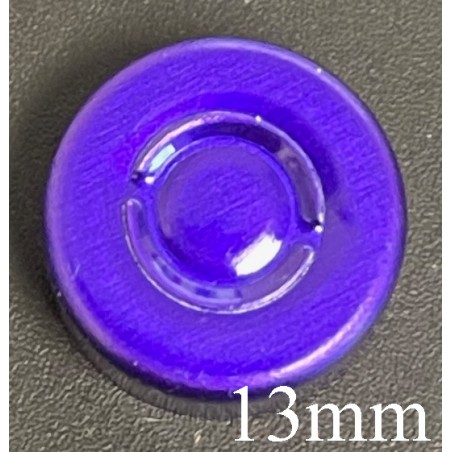 13mm Center Tear Vial Seals, Purple, Bag of 1000 13mm Center Tear Vial Seals, Purple, Bag of 1000