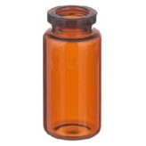10mL Amber Serum Vials, 24x50mm, Tray of 165 pieces.