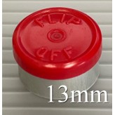 13mm Flip Off Vial Seals, Red, Bag of 1000