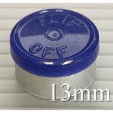 13mm Flip Off Vial Seals, Dark Blue, Bag of 1000